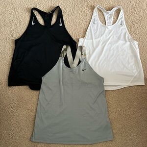 3 Nike Dri Fit Tank Tops